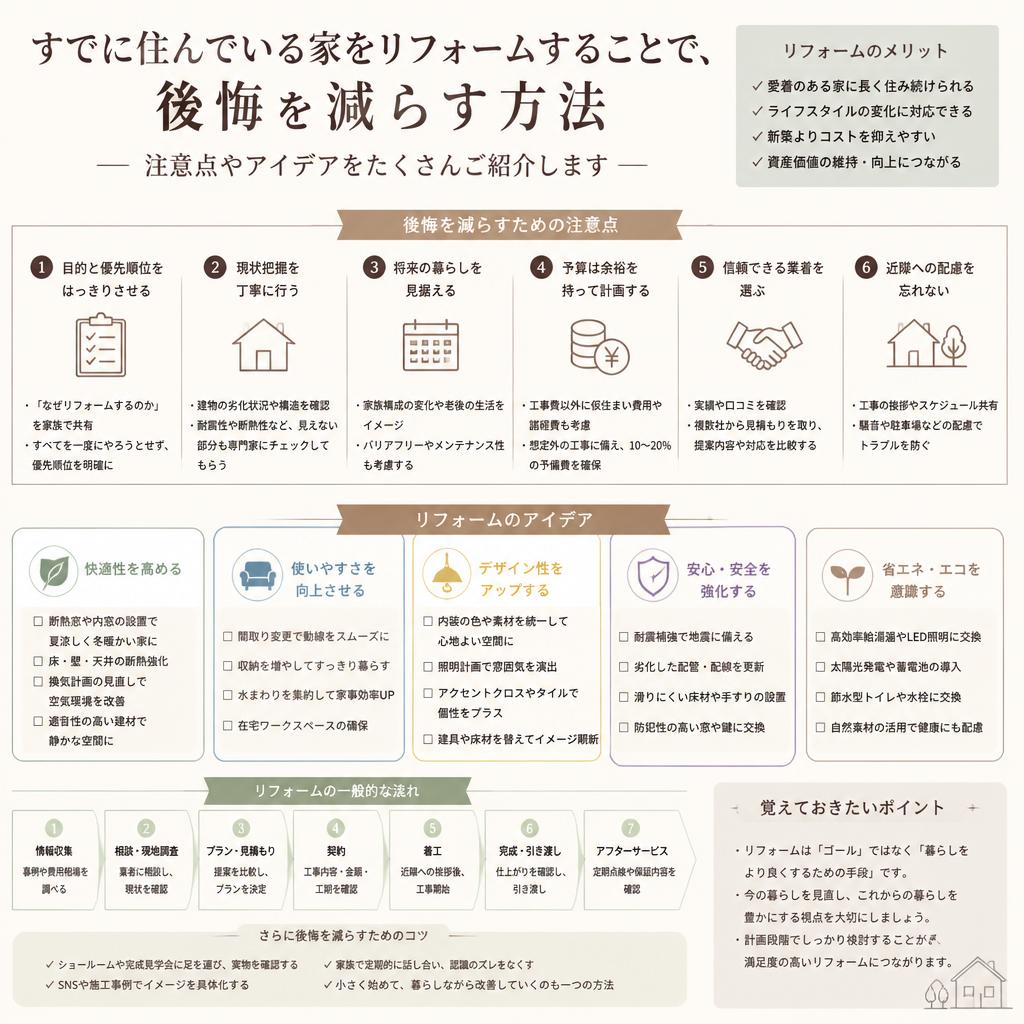 5. リフォームで後悔を防ぐ