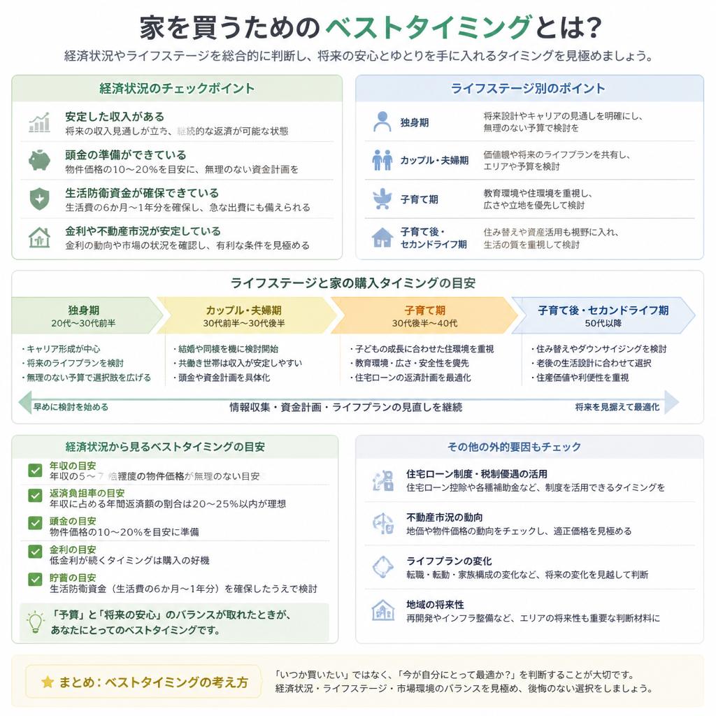 2. 購入ベストタイミングの基準