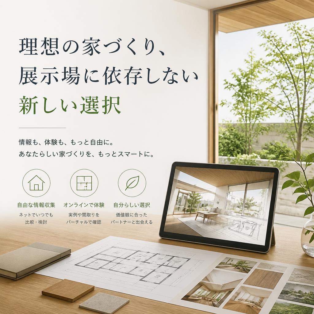 「理想の家づくり、展示場に依存しない新しい選択」