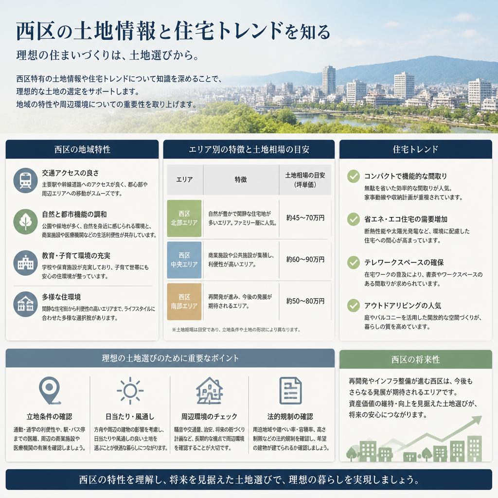 4. 西区の土地情報とトレンド