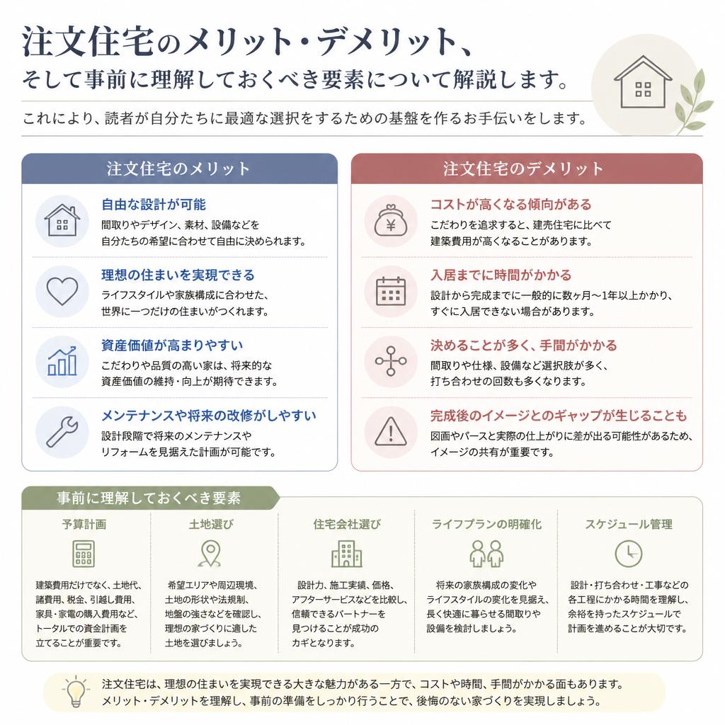 知っておくべき！注文住宅の基本知識