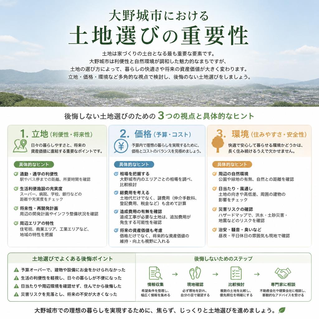 理想の土地選びのポイント