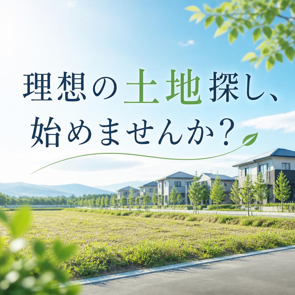 「理想の土地探し、始めませんか？」