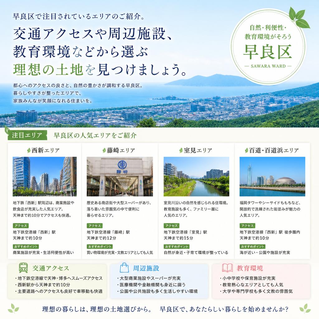 早良区のおすすめエリア
