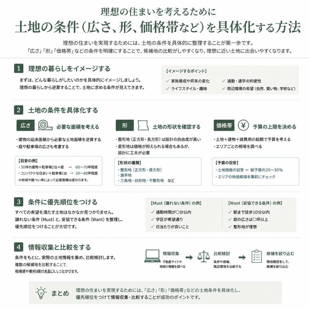 2. 理想の土地のイメージを具体化